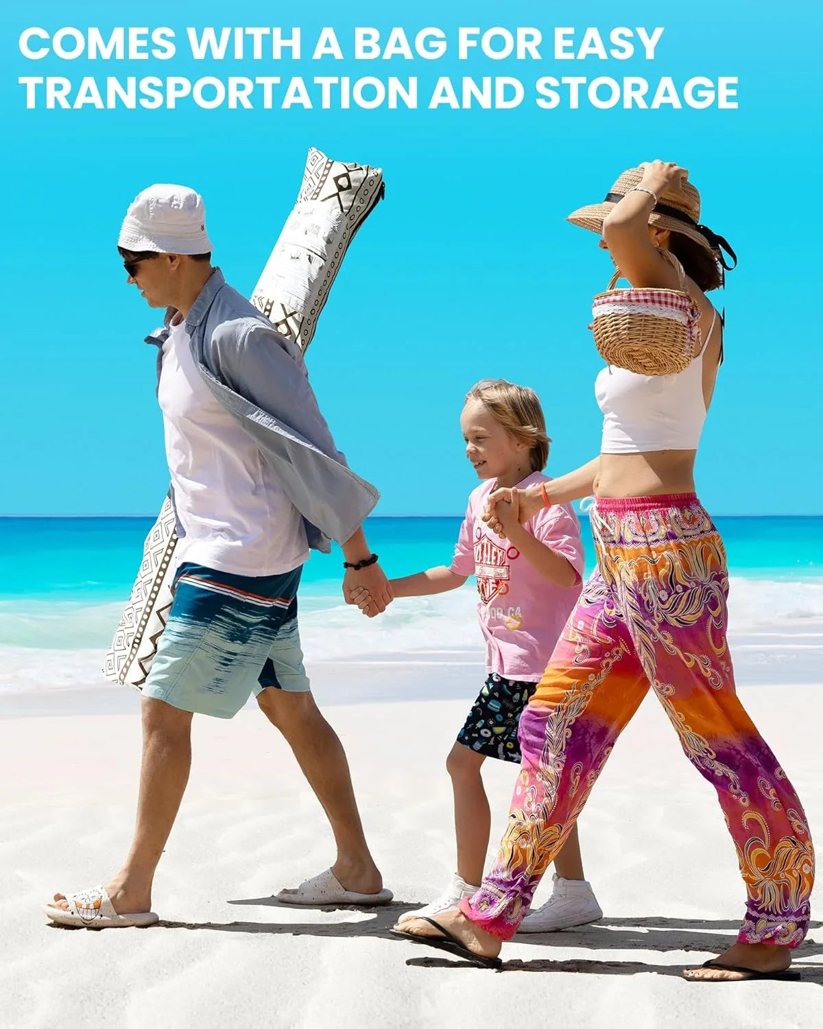 OutdoorMaster Beach Cabana with Fringe, Portable 6' x 6' Beach Canopy, Easy Set Up Beach Shelter, Included Side Wall, UPF 50+ UV Protection Sun Umbrella - for Kids, Family & Friends