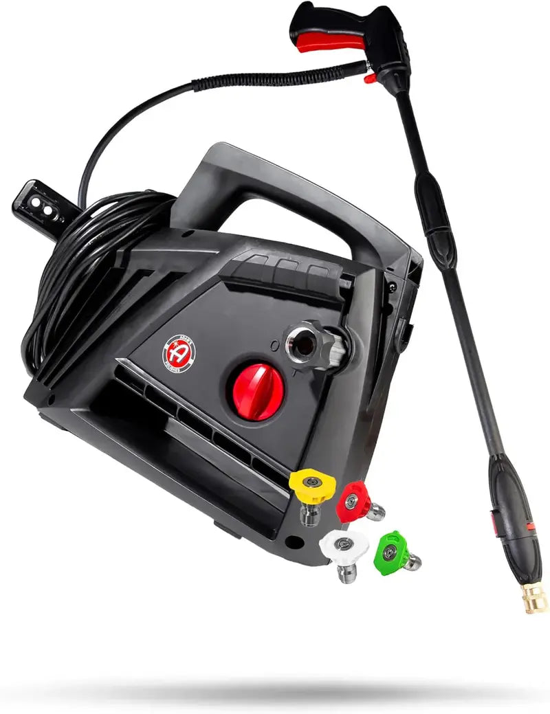 2000 PSI Electric Pressure Washer – 1.4 GPM, Car & Patio Cleaner with Snub Nose & Multiple Tips