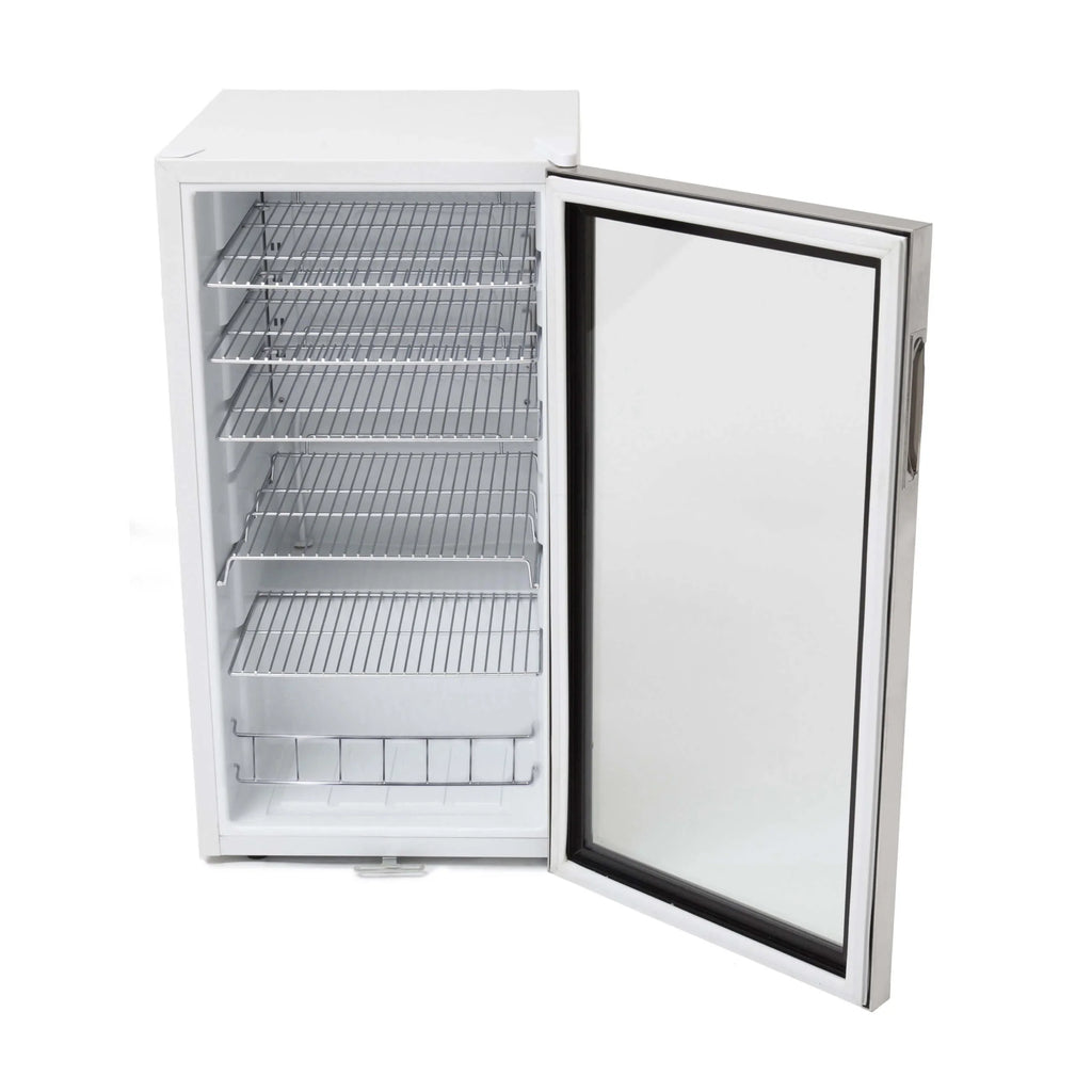Whynter 3.3 Cubic Foot Beverage Center Fridge with Lock Stainless Steel