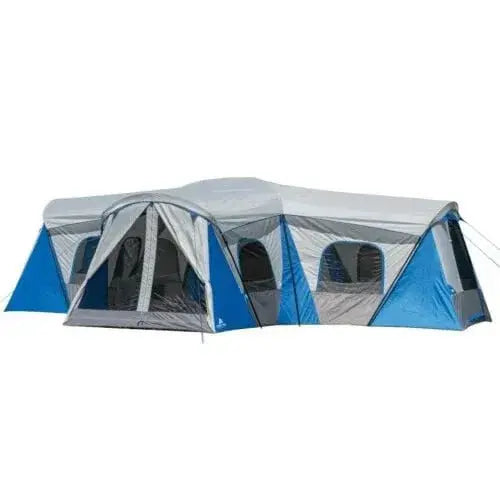 16-Person Family Camping Tent – Three-Room Layout with Triple Entry Points