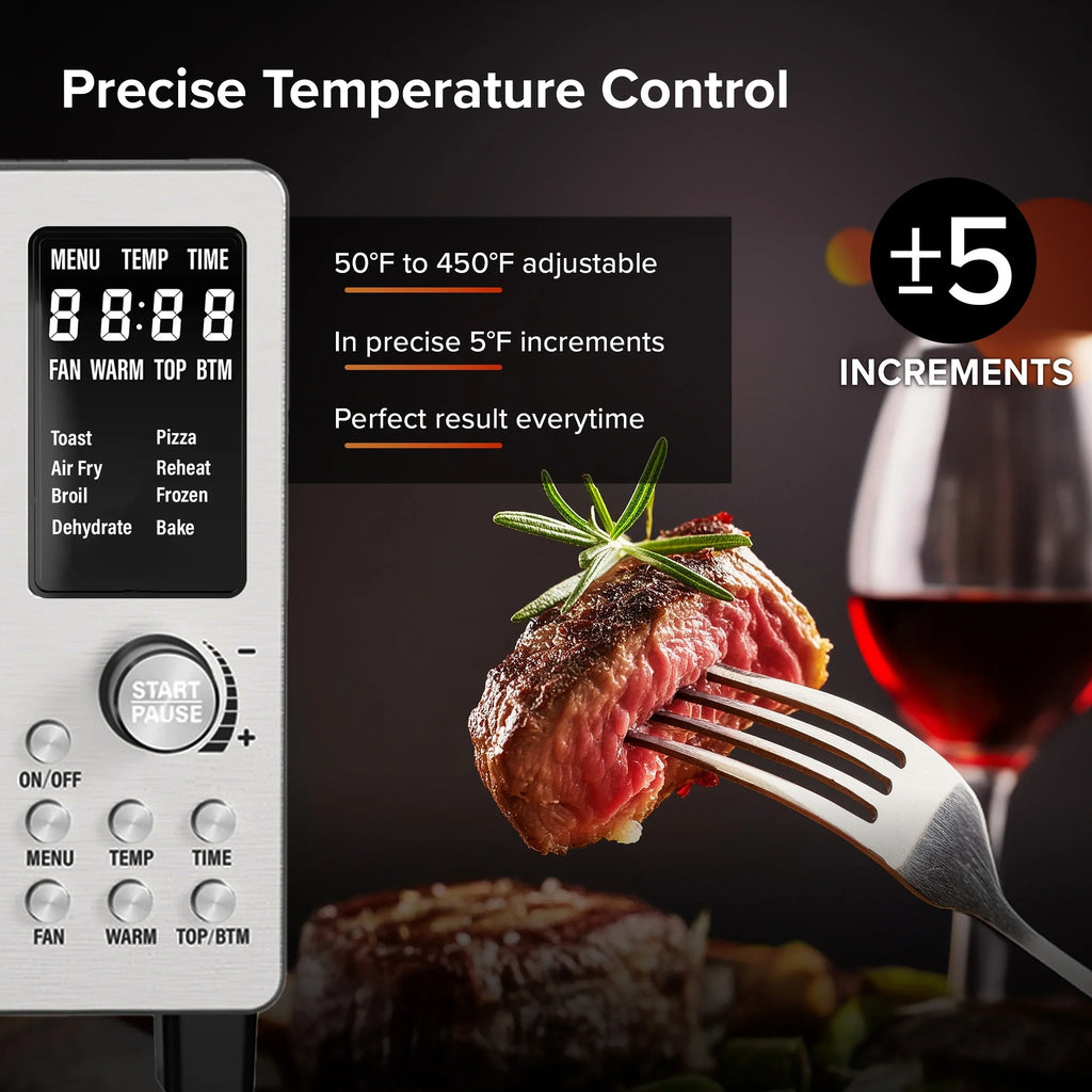 Nuwave Pro Toaster Oven & Air Fryer, 1800W Oven & Air Fryer Combo, Convection Toaster Oven