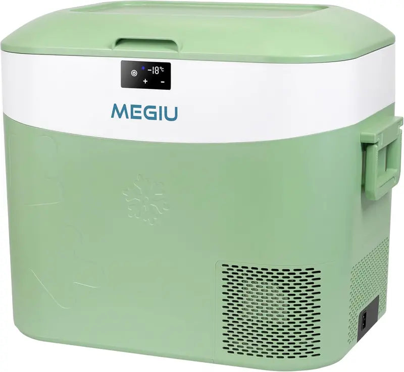 23-Quart 12V/24V Portable Car Fridge | Compressor-Powered Vehicle Refrigerator with Freezer Function for Camping, Travel & Off-Grid Use