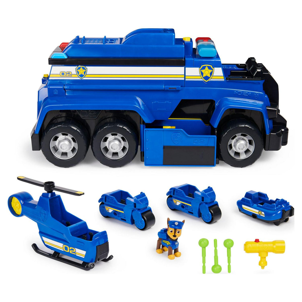 PAW Patrol. Chase's 5-in-1 Ultimate Cruiser with Lights and Sounds. for Kids Aged 3 and up