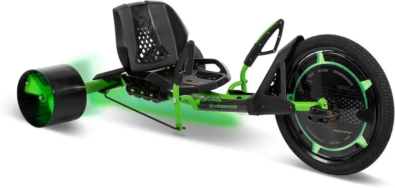 20-Inch Drift Tricycle for Kids – LED-Equipped, Steel-Frame Ride with Height-Adjustable Seat