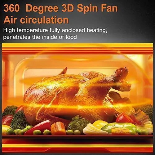 20-Quart 10-in-1 Air Fryer Toaster Oven – 1800W Convection Oven with Rotisserie, Dehydrator, ETL Certified