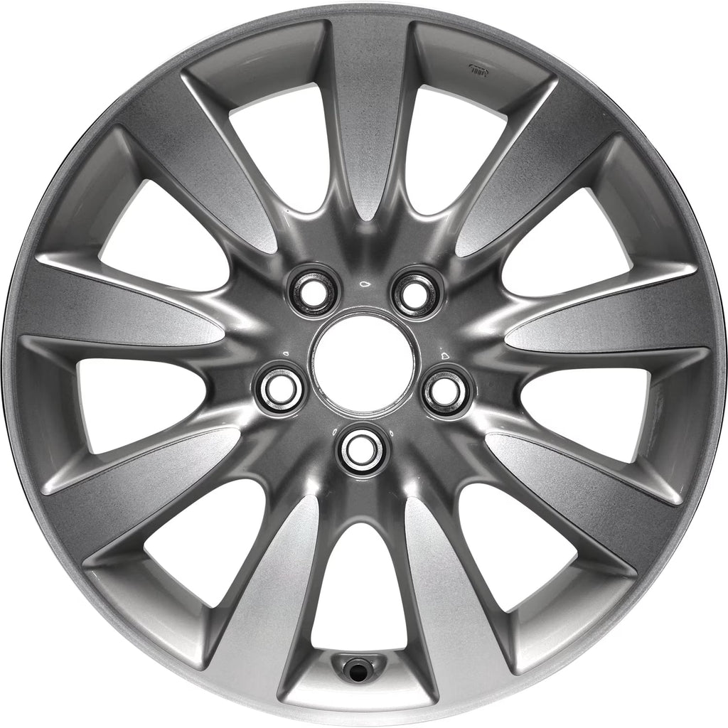 Remanufactured Machined and Painted Silver Aluminum Wheel 17 x 6.5 42700SDBK30 fits 2006-2007 Honda Accord EX Sedan 4-Door