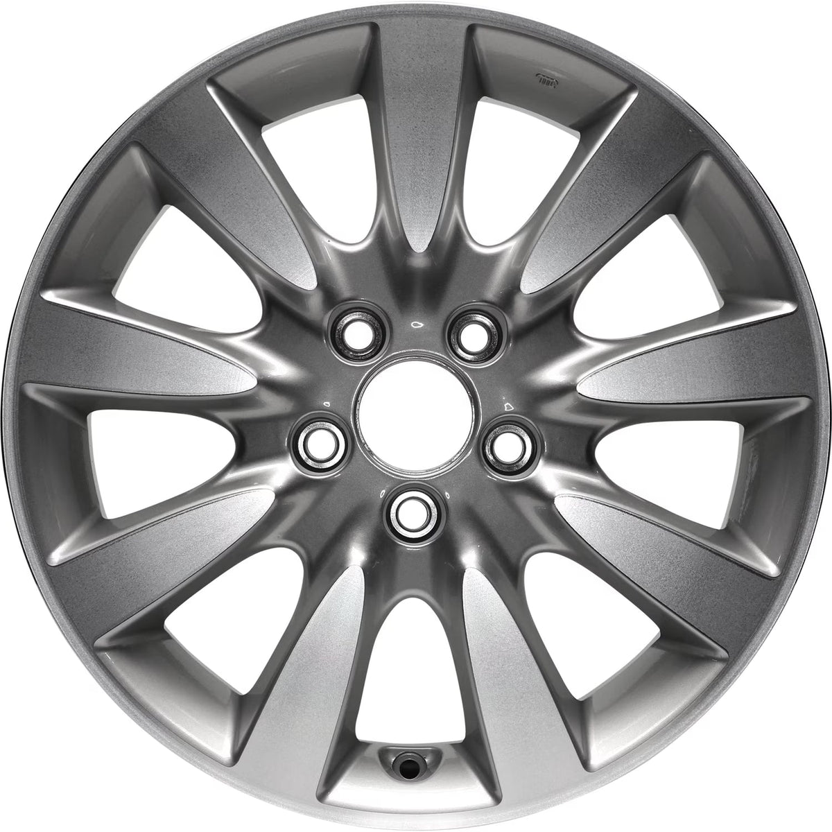 Remanufactured Machined and Painted Silver Aluminum Wheel 17 x 6.5 42700SDBK30 fits 2006-2007 Honda Accord EX Sedan 4-Door