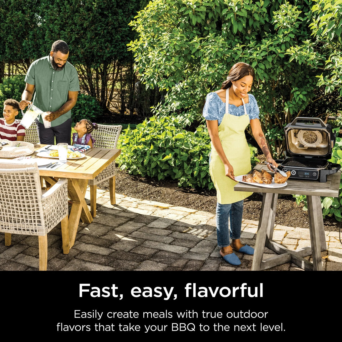 Ninja Woodfire 3-in-1 Outdoor Grill, Master Grill, BBQ Smoker, & Outdoor Air Fryer with Woodfire Technology, OG700