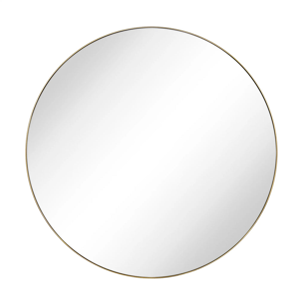 TEHOME Myriel Surface Mount Framed Round Medicine Cabinet with Mirror 24" x 24" - Black