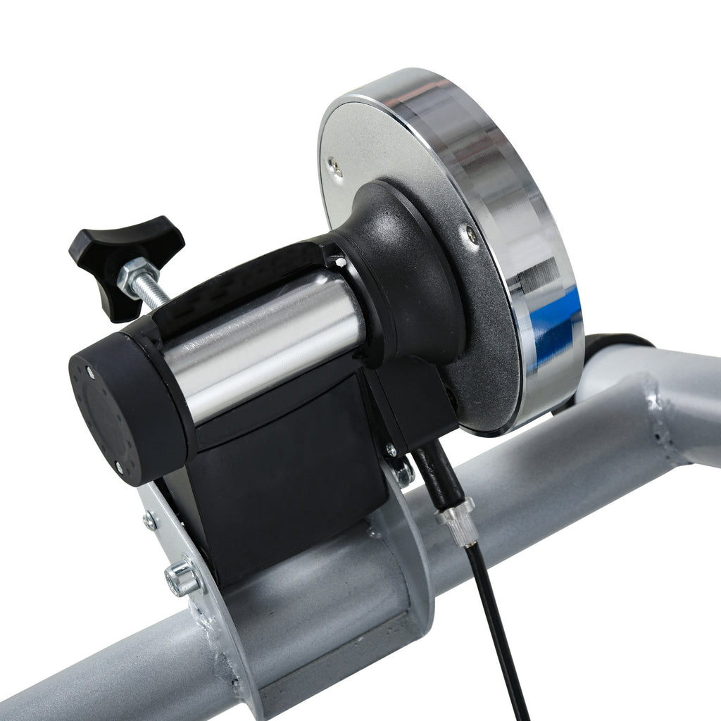 HOMCOM Rollentrainer, Radtrainer, 8 Widerstandsstufen, klappbar, für 26-29'', blau, 77 x 56 x 47,5 cm