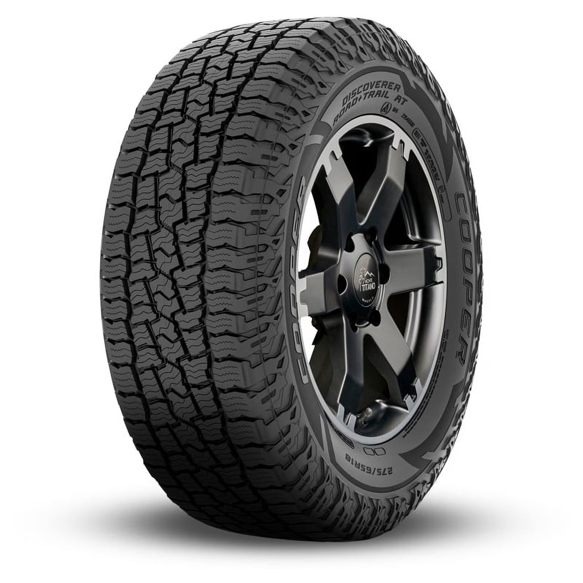 1 Cooper Discoverer Road+Trail AT 245/75R16 111T All-Terrain 3PMSF 65K MILE CP171277049 / 245/75/16 / 2457516