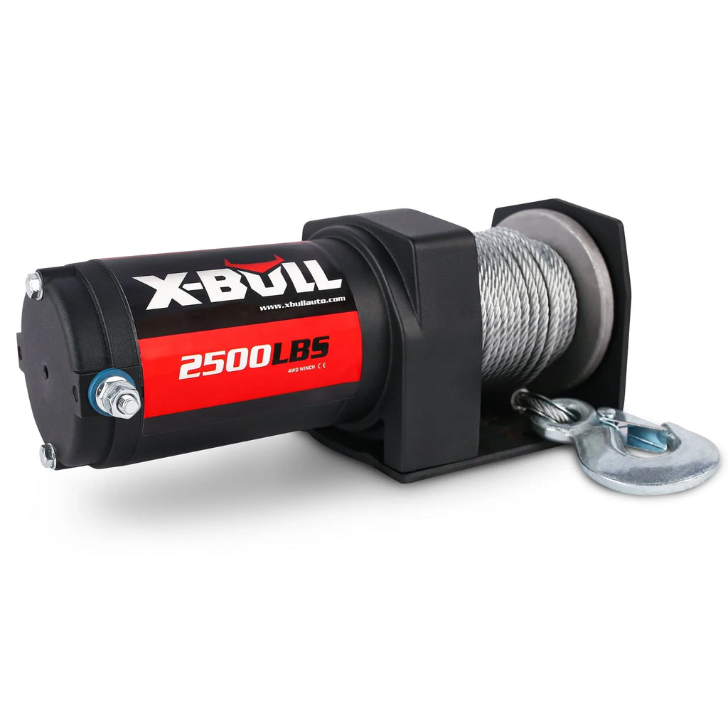 X-BULL Electric Winch 12V 2500LBS/1134KGS Steel Cable Wireless ATV UTV 4WD Boat