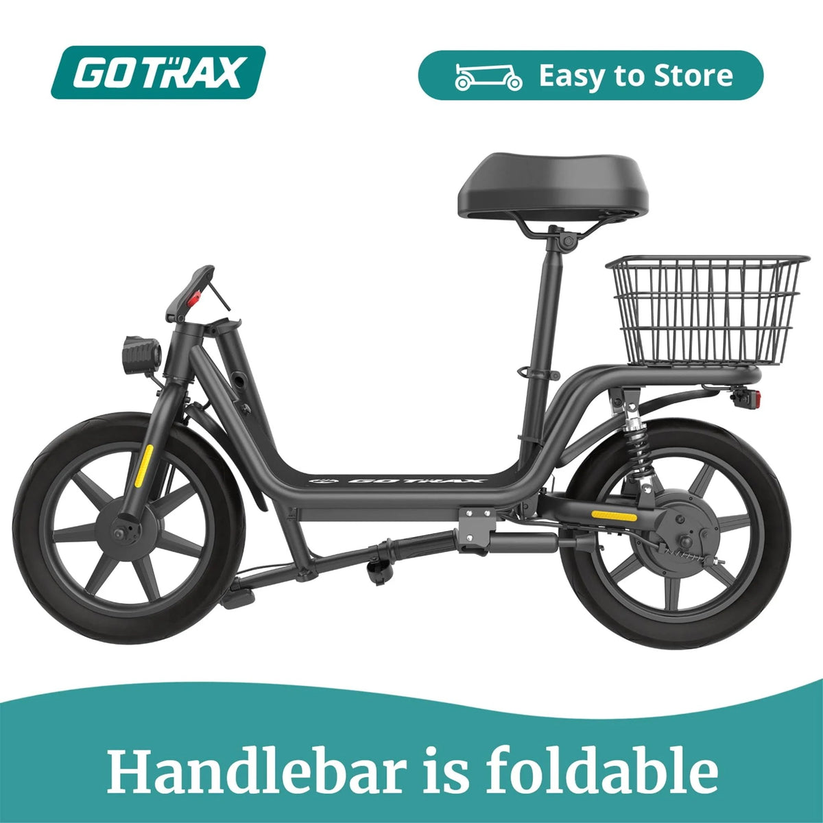 Gotrax Electric Scooter with Seat 18.6 Miles Range 15.5 MPH Power by 4 - MadeInUSA