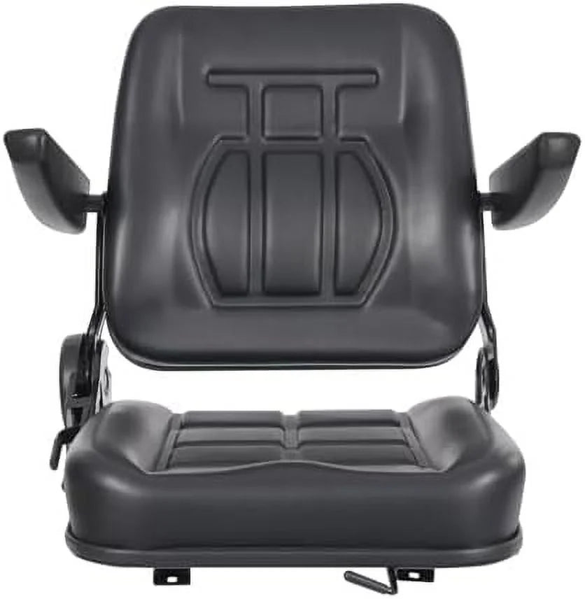 Tractor Seat, Lawn Mower Seat Seat with Armrests Durable Universal Replacement Seat for Excavator, Backhoe, Dozer Tractors, Forklifts, Heavy Equipment (Yellow)