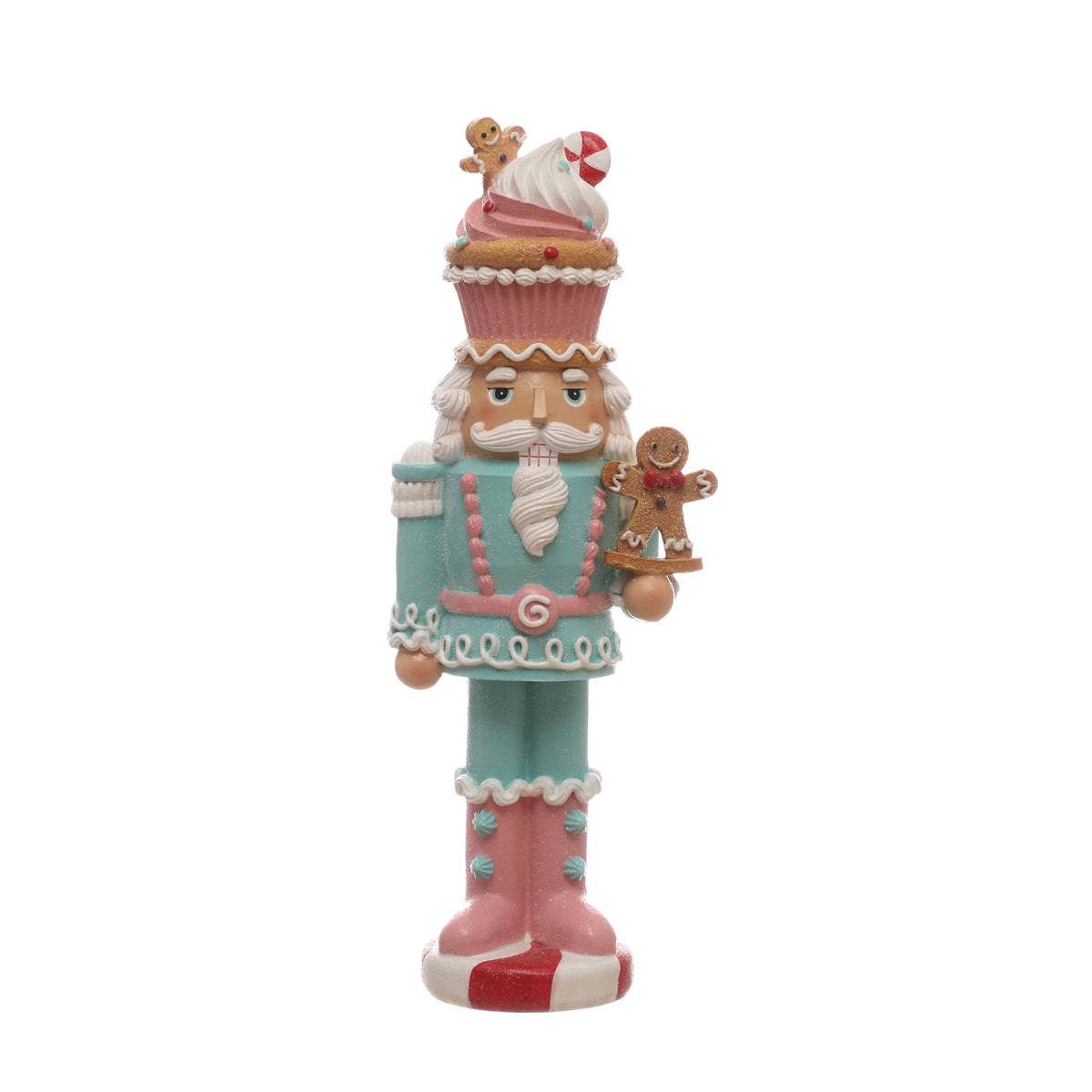 13 inch Cupcake Tabletop Nutcracker by Ashland-Christmas Decorations, Size: 4.76 x 3.42 x 13.19