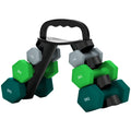 SPORTNOW Hantelset mit Aufbewahrungsgestell, Set mit 6 Hanteln für Fitness-Training, 2 x 1kg, 2 x 3kg, 2 x 5kg