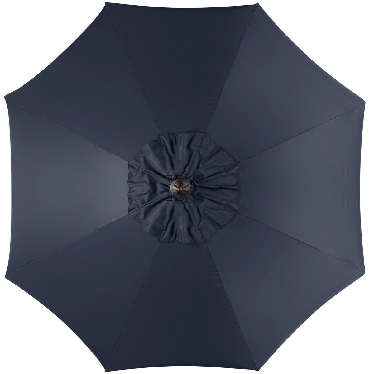 Safavieh Venice 9' Market Crank Tilt Patio Umbrella, Navy/White