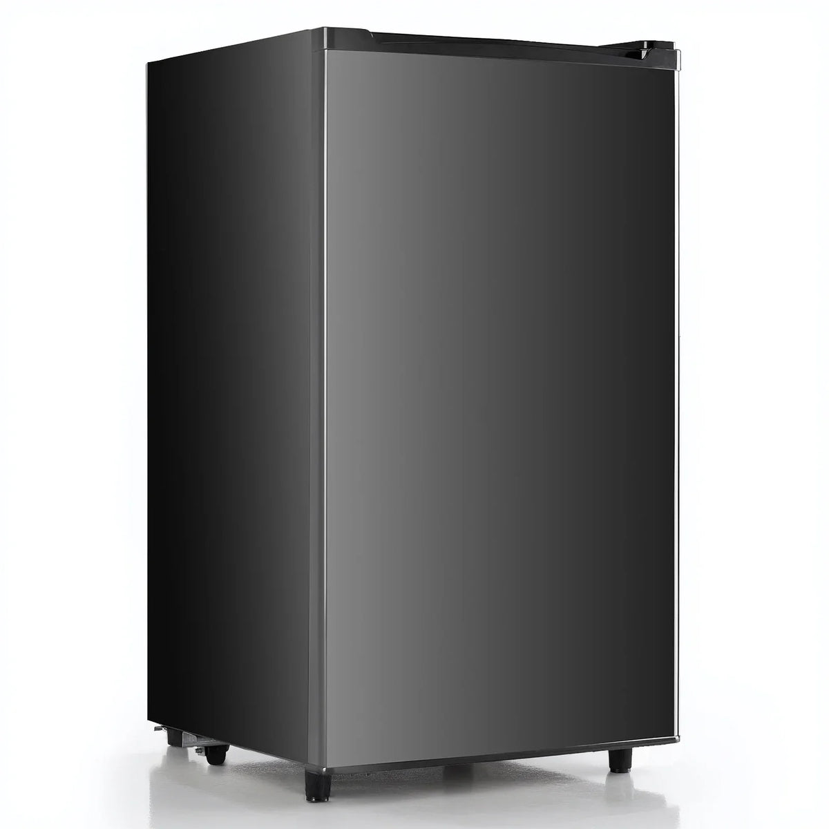 TINKLE WELL 3.2 Cu Ft Mini Fridge with Freezer, Compact Single Door Refrigerator, Energy Efficient, Low Noise, Adjustable Thermostat for Bedroom, Dorm, Office, silver