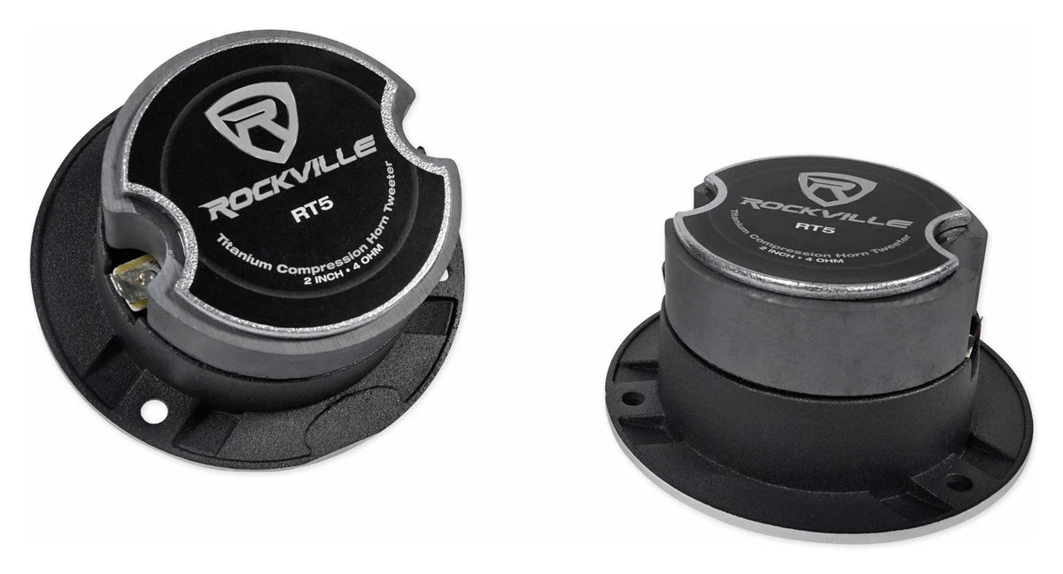 2) Pairs Rockville X6.5C Competition 6.5" 1000 Watt Component Car Audio Speakers