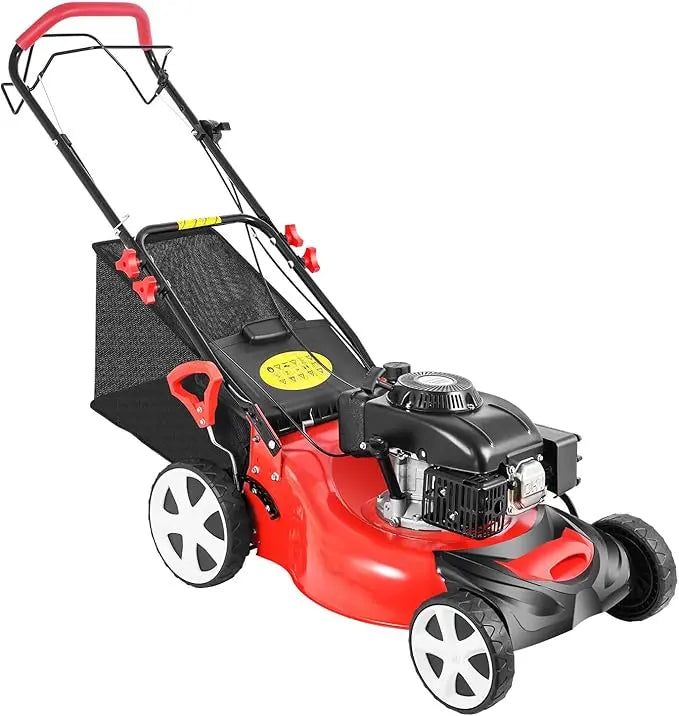 20-Inch Self-Propelled Gas Lawn Mower with 140cc OHV Engine – 3-in-1 Cutting, Adjustable Height for Municipal & Large-Scale Landscaping