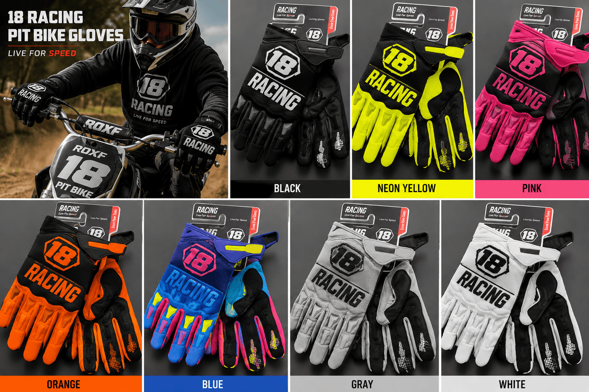 Pit Bike Full Finger Protective Gloves for Motorcycle MTB ATV Bicycle Riding