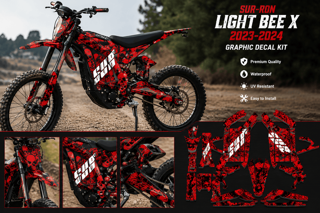 Sur-Ron Light Bee X 2023-2024 Graphic Kit Fairing Decals Team Style Electric Bike Stickers